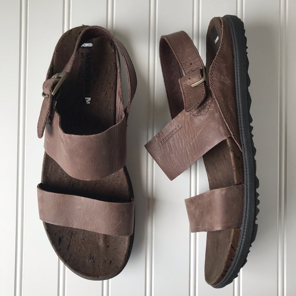 Merrell Shoes - Merrell Leather Backstrap Sandals Size 10